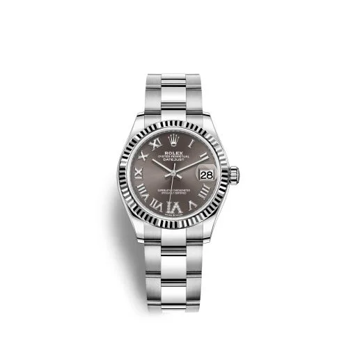 Rolex - 278274-0027 Datejust 31 Stainless Steel Fluted / Oyster / Grey - Roman