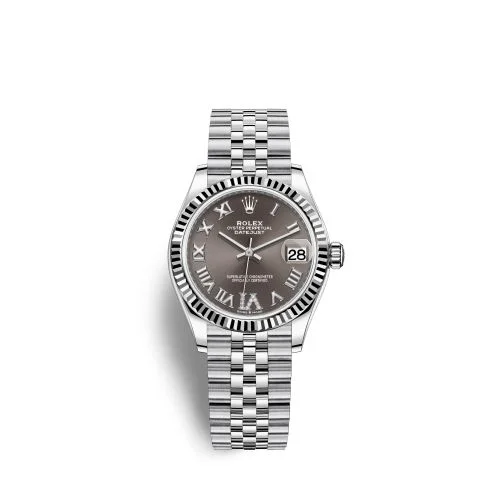 Rolex - 278274-0028 Datejust 31 Stainless Steel Fluted / Jubilee / Grey - Roman