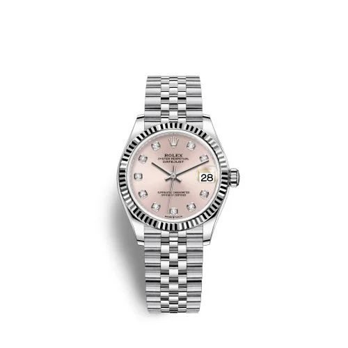 Rolex - 278274-0032 Datejust 31 Stainless Steel Fluted / Jubilee / Pink - Diamond