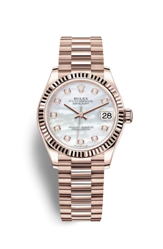 Rolex - 278275-0009 Datejust 31 Rose Gold / Fluted / MOP / President