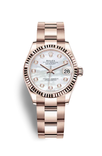 Rolex - 278275-0016 Datejust 31 Rose Gold / Fluted / MOP / Oyster
