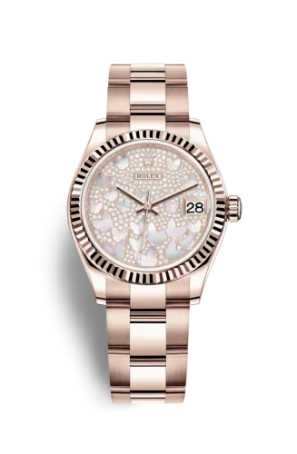 Rolex - 278275-0020 Datejust 31 Rose Gold / Fluted / Butterfly / Oyster