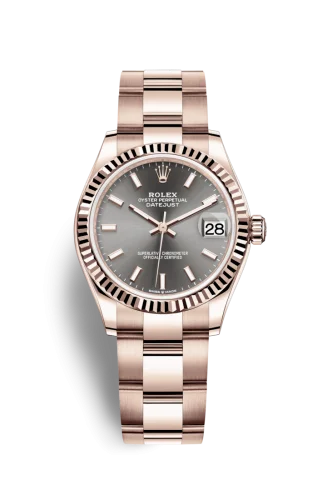 Rolex - 278275-0026 Datejust 31 Rose Gold / Fluted / Grey / Oyster
