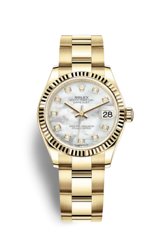 Rolex - 278278-0017 Datejust 31 Yellow Gold / Fluted / MOP / Oyster