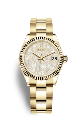 Rolex - 278278-0021 Datejust 31 Yellow Gold / Fluted / Butterfly / Oyster