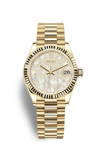 Rolex - 278278-0022 Datejust 31 Yellow Gold / Fluted / Butterfly / President