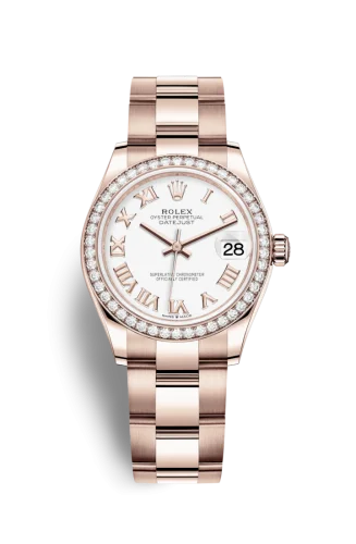 Rolex - 278285rbr-0007 Datejust 31 Rose Gold / Diamond / White - Roman / Oyster