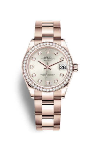 Rolex - 278285rbr-0019 Datejust 31 Rose Gold / Diamond / Silver - Diamond / Oyster