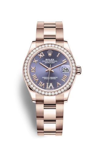 Rolex - 278285rbr-0022 Datejust 31 Rose Gold / Diamond / Aubergine - Roman / Oyster