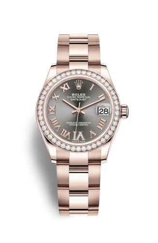 Rolex - 278285rbr-0026 Datejust 31 Rose Gold / Diamond / Grey - Roman / Oyster