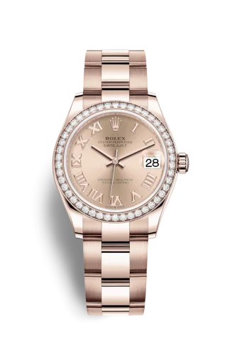 Rolex - 278285rbr-0028 Datejust 31 Rose Gold / Diamond / Rose - Roman / Oyster