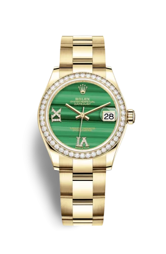 Rolex - 278288rbr-0003 Datejust 31 Yellow Gold / Diamond / Malachite / Oyster