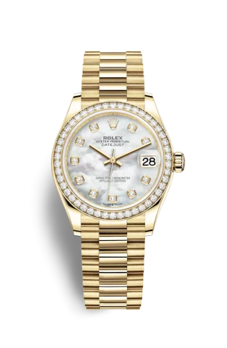 Rolex - 278288RBR-0006 Datejust 31 Yellow Gold / Diamond / MOP / President