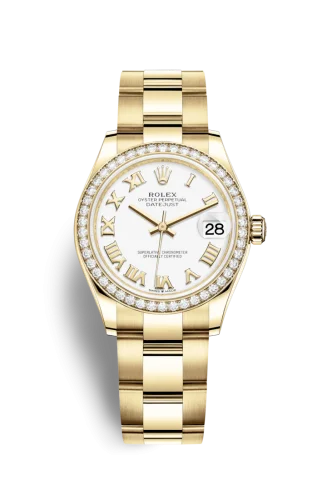 Rolex - 278288rbr-0008 Datejust 31 Yellow Gold / Diamond / White - Roman / Oyster