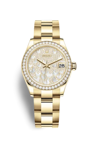 Rolex - 278288rbr-0010 Datejust 31 Yellow Gold / Diamond / Butterfly / Oyster