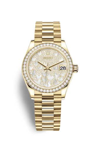 Rolex - 278288rbr-0011 Datejust 31 Yellow Gold / Diamond / Butterfly / President
