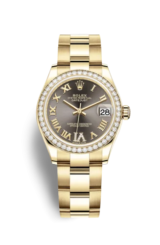 Rolex - 278288rbr-0025 Datejust 31 Yellow Gold / Diamond / Grey - Roman / Oyster