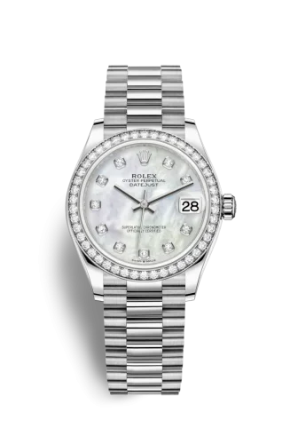 Rolex - 278289rbr-0005 Datejust 31 White Gold / Diamond / MOP / President