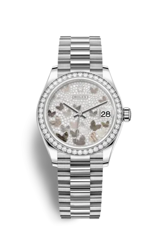 Rolex - 278289rbr-0008 Datejust 31 White Gold / Diamond / Butterfly / President
