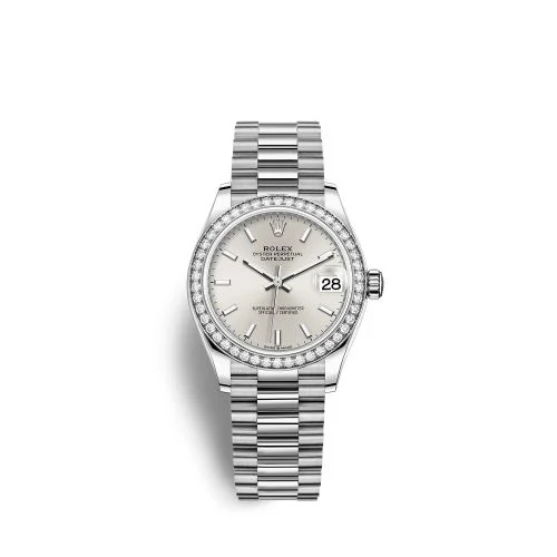 Rolex - 278289RBR-0012 Datejust 31 White Gold Diamond / Silver