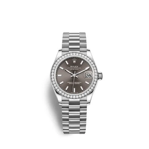 Rolex - 278289RBR-0014 Datejust 31 White Gold Diamond / Grey