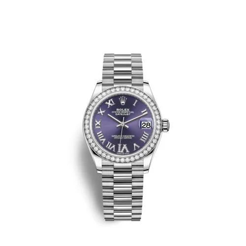 Rolex - 278289rbr-0019 Datejust 31 White Gold Diamond / Aubergine - Roman