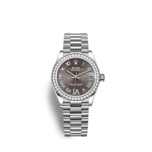 Rolex - 278289RBR-0020 Datejust 31 White Gold Diamond / Grey - Roman