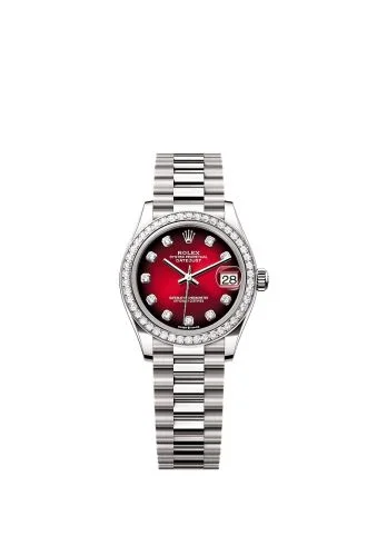 Rolex - 278289RBR-0028 Datejust 31 White Gold Diamond / Red Gradient - Diamond
