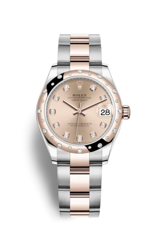 Rolex - 278341RBR-0023 Datejust 31 Stainless Steel/ Rose Gold / Domed - Diamond / Rose - Diamond / Oyster