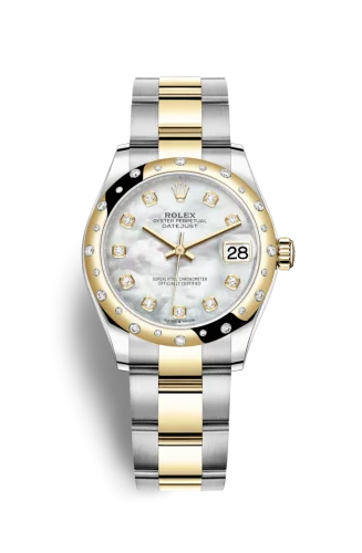 Rolex - 278343RBR-0027 Datejust 31 Stainless Steel / Yellow Gold / Domed - Diamond / MOP / Oyster