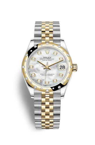 Rolex - 278343RBR-0028 Datejust 31 Stainless Steel / Yellow Gold / Domed - Diamond / MOP / Jubilee
