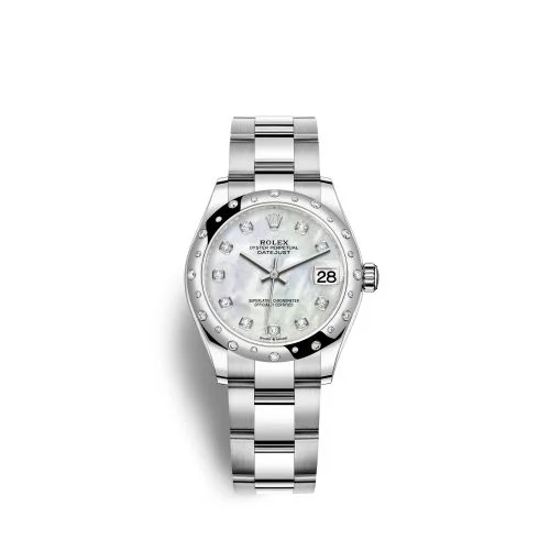 Rolex - 278344RBR-0005 Datejust 31 Stainless Steel Domed Diamond / Oyster / MOP