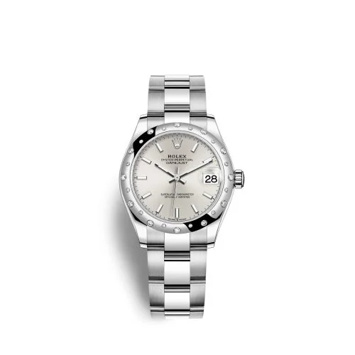 Rolex - 278344RBR-0013 Datejust 31 Stainless Steel Domed Diamond / Oyster / Silver