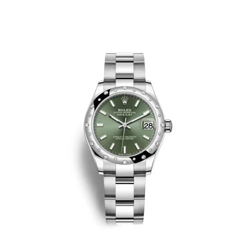 Rolex - 278344RBR-0019 Datejust 31 Stainless Steel Domed Diamond / Oyster / Green