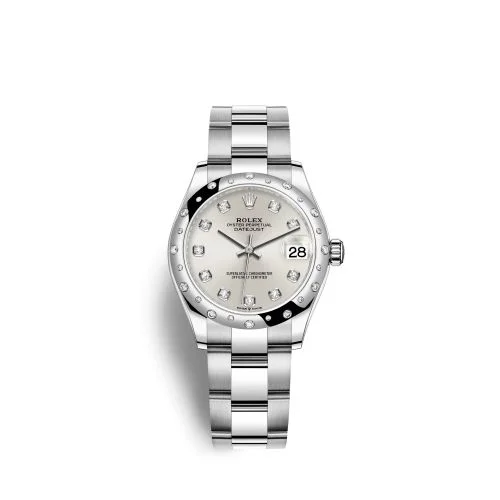 Rolex - 278344RBR-0031 Datejust 31 Stainless Steel Domed Diamond / Oyster / Silver - Diamond