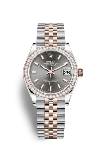 Rolex - 278381BRR-0018 Datejust 31 Stainless Steel/ Rose Gold / Diamond / Grey / Jubilee