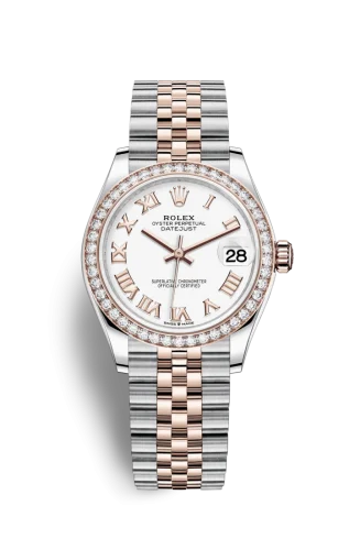 Rolex - 278381RBR-0004 Datejust 31 Stainless Steel/ Rose Gold / Diamond / White - Roman / Jubilee