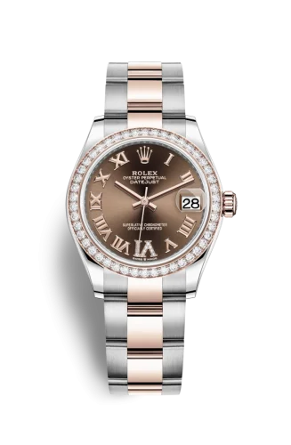Rolex - 278381RBR-0005 Datejust 31 Stainless Steel/ Rose Gold / Diamond / Chocolate - Roman / Oyster