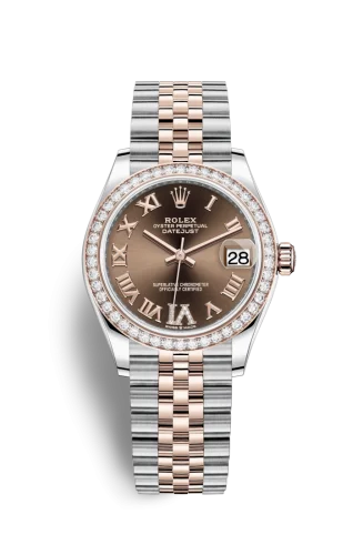 Rolex - 278381RBR-0006 Datejust 31 Stainless Steel/ Rose Gold / Diamond / Chocolate - Roman / Jubilee