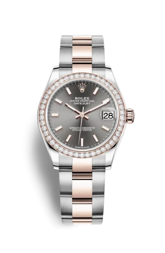 Rolex - 278381RBR-0017 Datejust 31 Stainless Steel/ Rose Gold / Diamond / Grey / Oyster