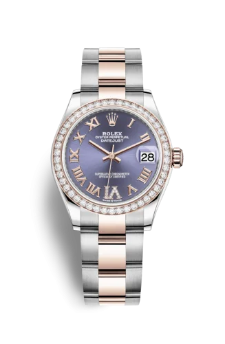 Rolex - 278381RBR-0019 Datejust 31 Stainless Steel/ Rose Gold / Diamond / Aubergine - Roman / Oyster
