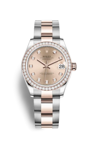 Rolex - 278381RBR-0023 Datejust 31 Stainless Steel/ Rose Gold / Diamond / Rose - Diamond / Oyster