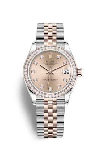 Rolex - 278381RBR-0024 Datejust 31 Stainless Steel/ Rose Gold / Diamond / Rose - Diamond / Jubilee