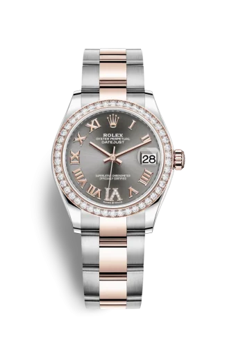 Rolex - 278381RBR-0029 Datejust 31 Stainless Steel/ Rose Gold / Diamond / Grey - Roman / Oyster