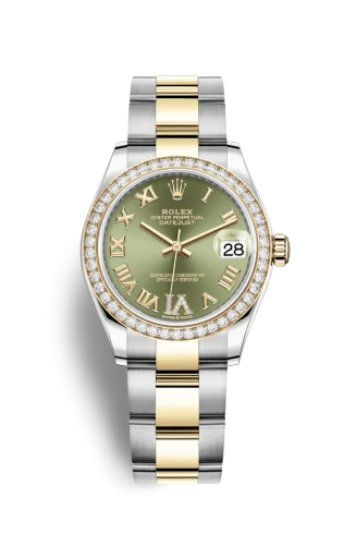 Rolex - 278383RBR-0015 Datejust 31 Stainless Steel / Yellow Gold / Diamond / Olive - Roman / Oyster