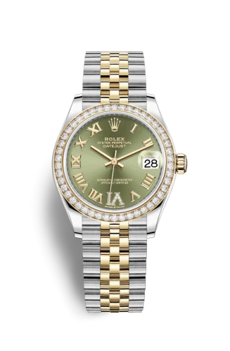 Rolex - 278383RBR-0016 Datejust 31 Stainless Steel / Yellow Gold / Diamond / Olive - Roman / Jubilee