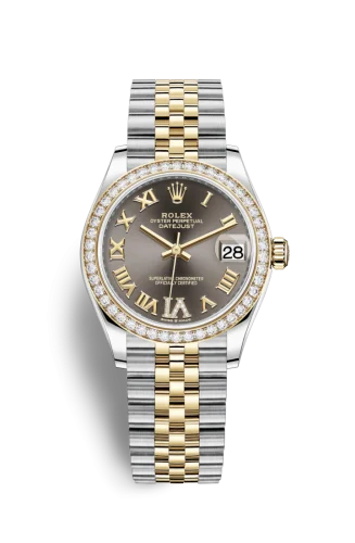 Rolex - 278383RBR-0018 Datejust 31 Stainless Steel / Yellow Gold / Diamond / Grey - Roman / Jubilee