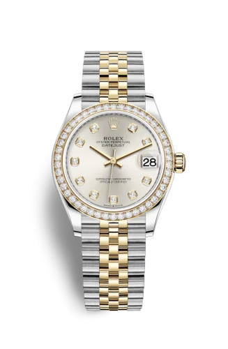 Rolex - 278383RBR-0020 Datejust 31 Stainless Steel / Yellow Gold / Diamond / Silver - Diamond / Jubilee
