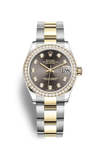 Rolex - 278383RBR-0021 Datejust 31 Stainless Steel / Yellow Gold / Diamond / Grey - Diamond / Oyster