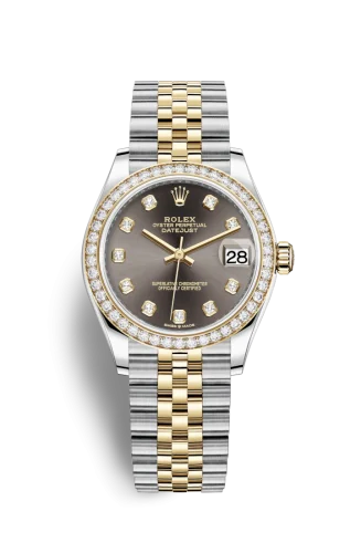 Rolex - 278383RBR-0022 Datejust 31 Stainless Steel / Yellow Gold / Diamond / Grey - Diamond / Jubilee